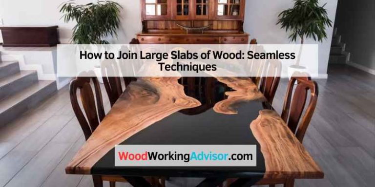 How to Join Large Slabs of Wood