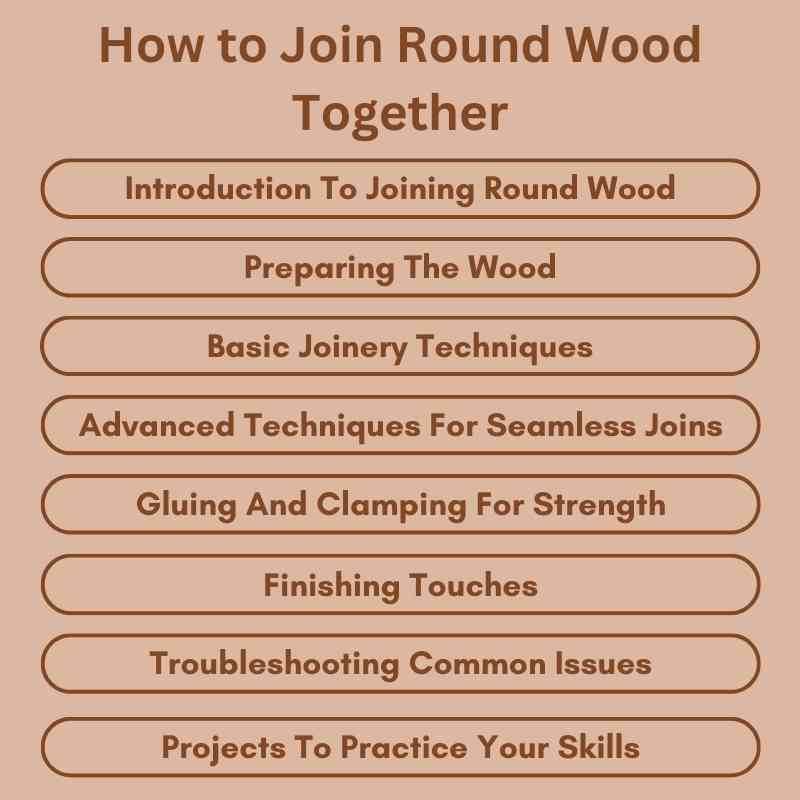 How to Join Round Wood Together