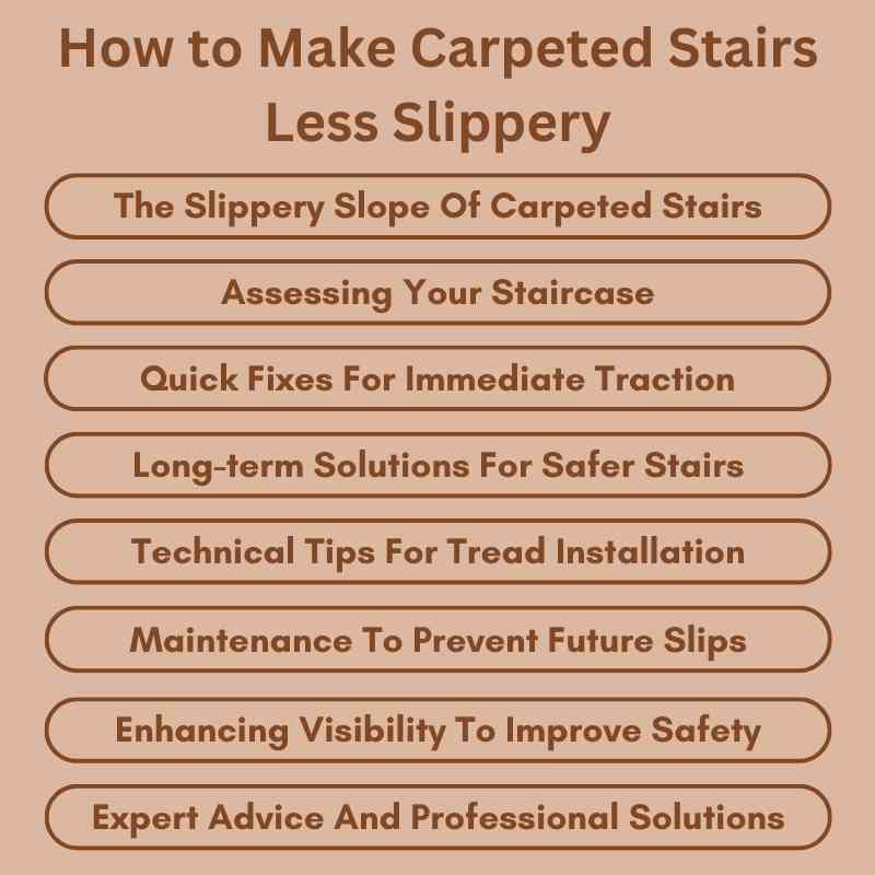 How to Make Carpeted Stairs Less Slippery