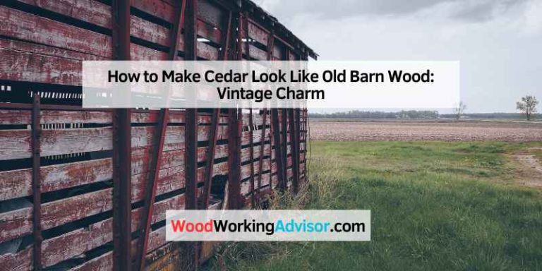 How to Make Cedar Look Like Old Barn Wood