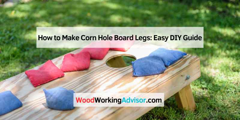 How to Make Corn Hole Board Legs
