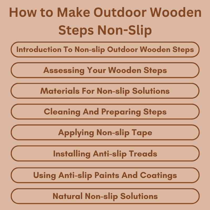 How to Make Outdoor Wooden Steps Non-Slip