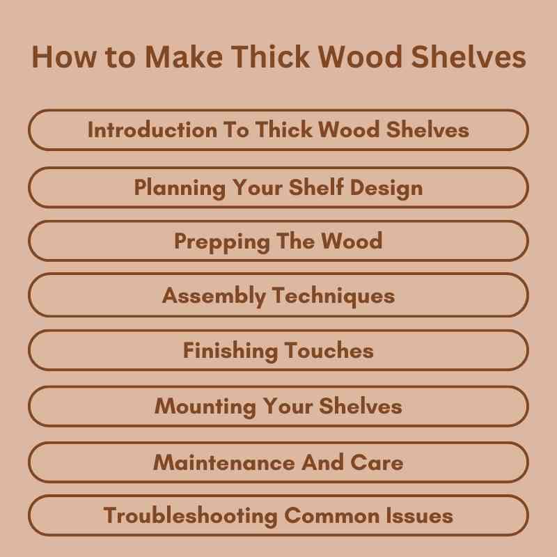 How to Make Thick Wood Shelves