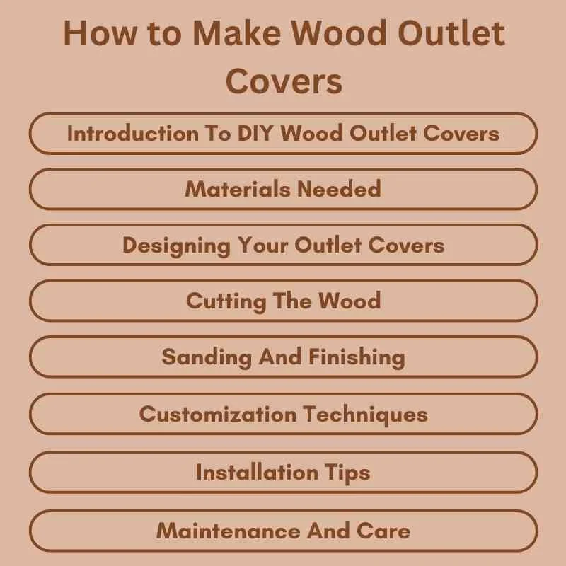 How to Make Wood Outlet Covers