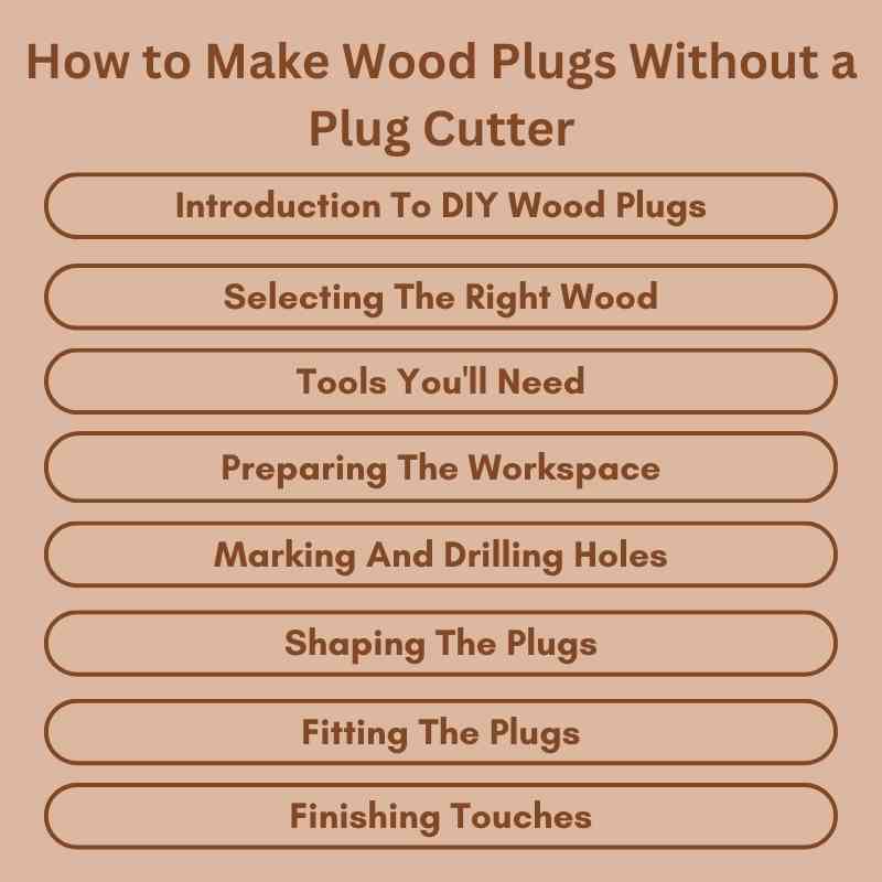 How to Make Wood Plugs Without a Plug Cutter