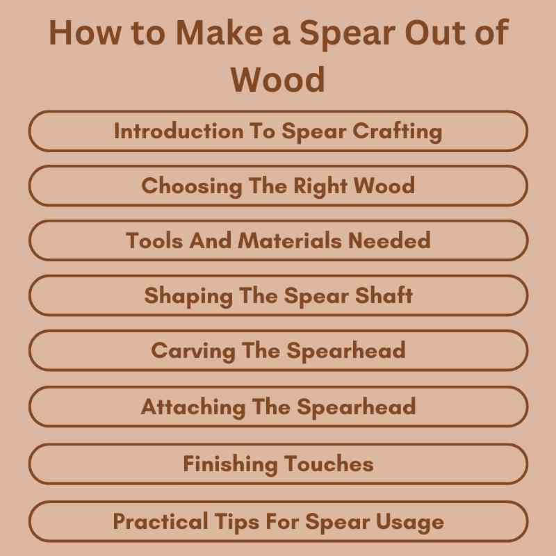 How to Make a Spear Out of Wood