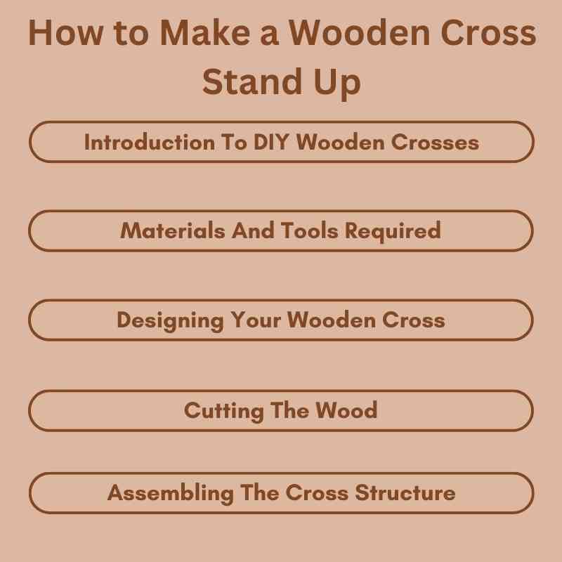 How to Make a Wooden Cross Stand Up