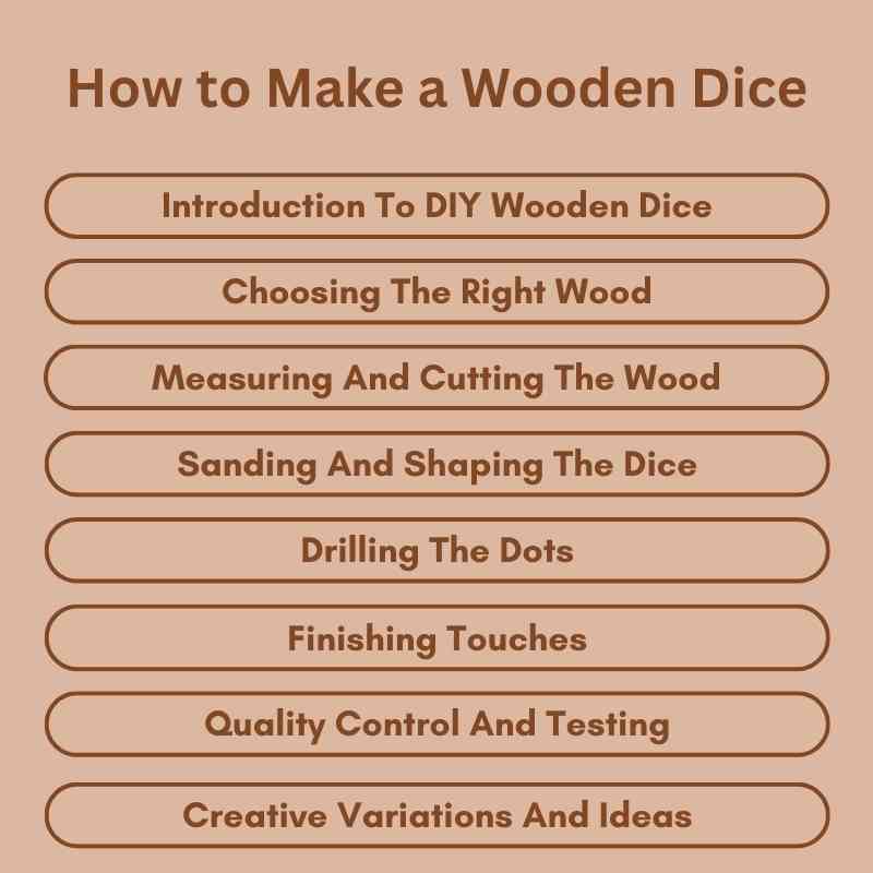 How to Make a Wooden Dice