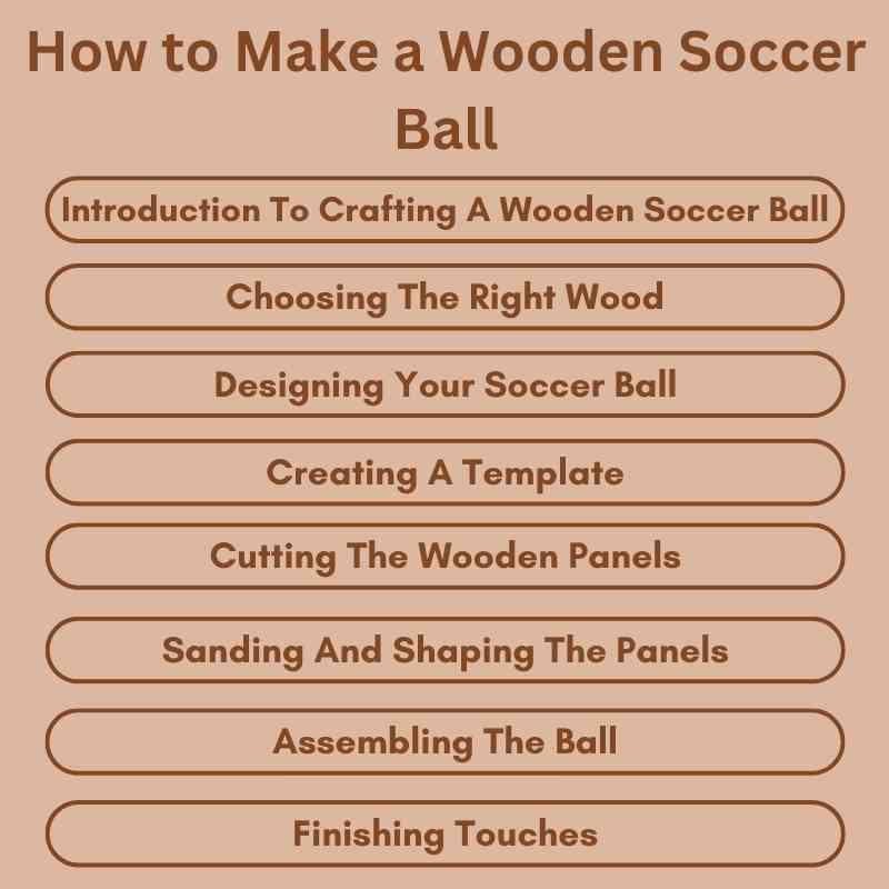 How to Make a Wooden Soccer Ball