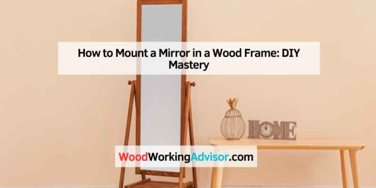 How to Mount a Mirror in a Wood Frame