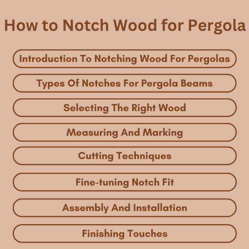 How to Notch Wood for Pergola