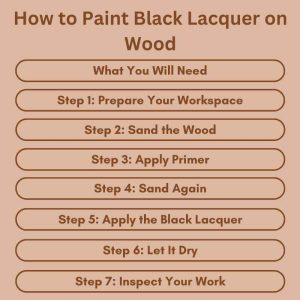 How to Paint Black Lacquer on Wood