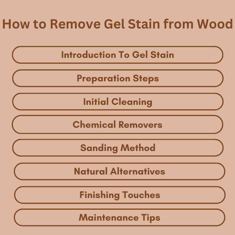 How to Remove Gel Stain from Wood