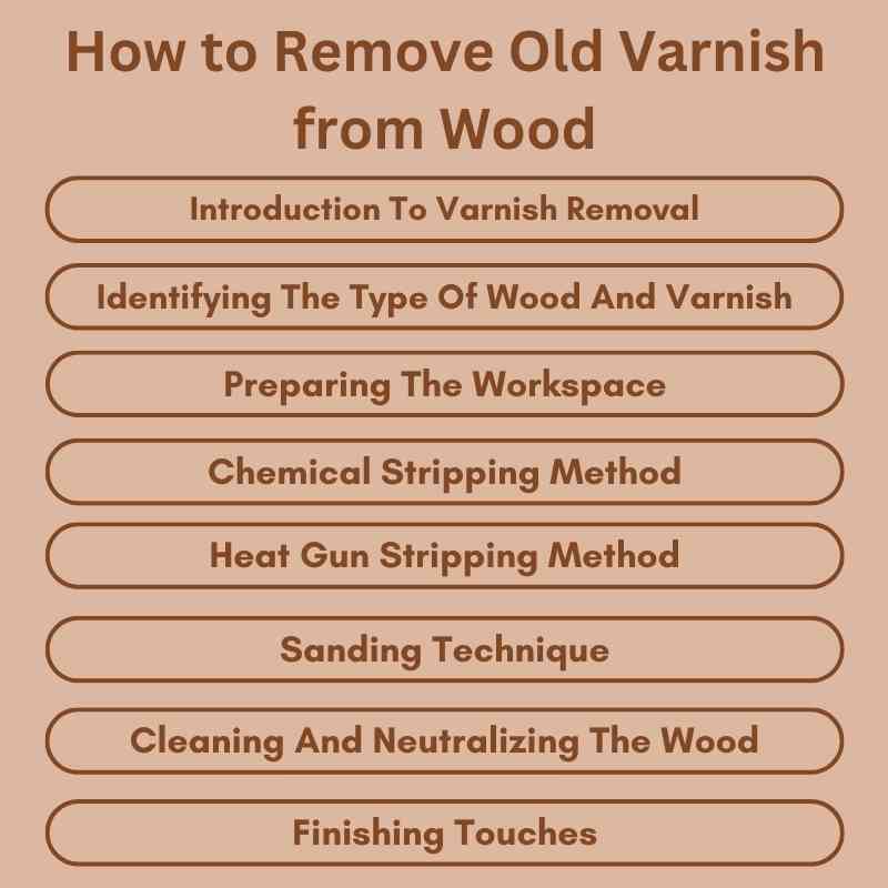 How to Remove Old Varnish from Wood