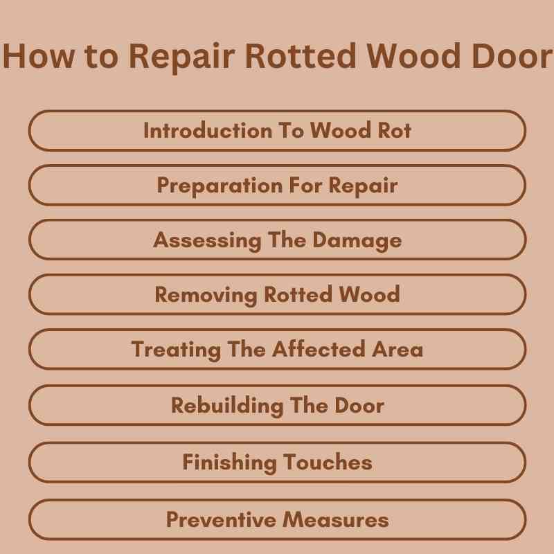 How to Repair Rotted Wood Door