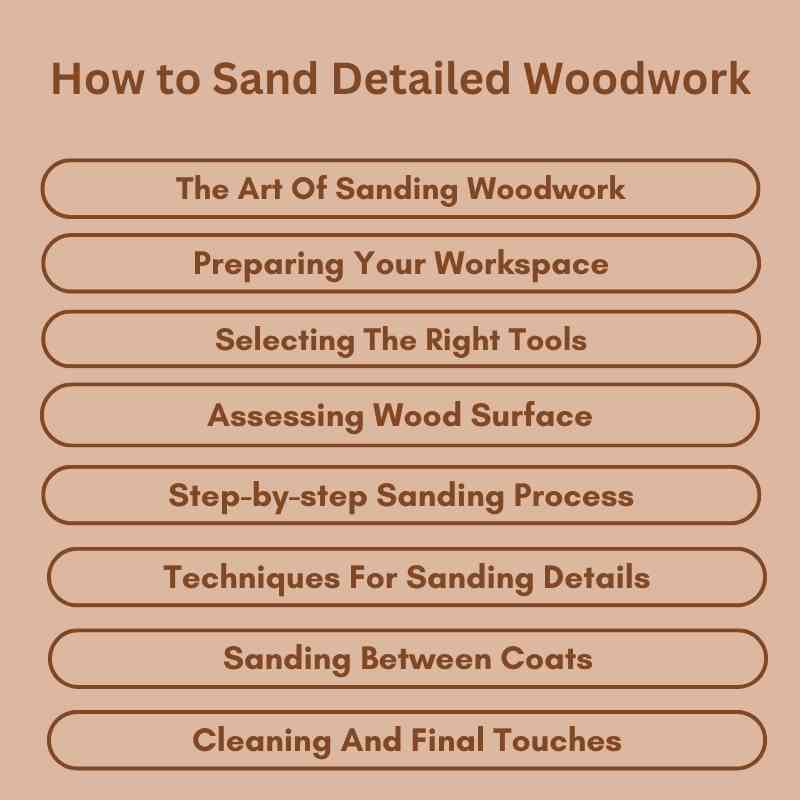 How to Sand Detailed Woodwork