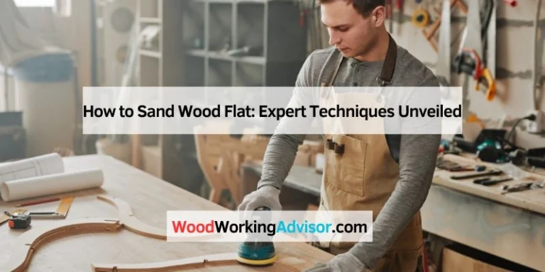 How to Sand Wood Flat