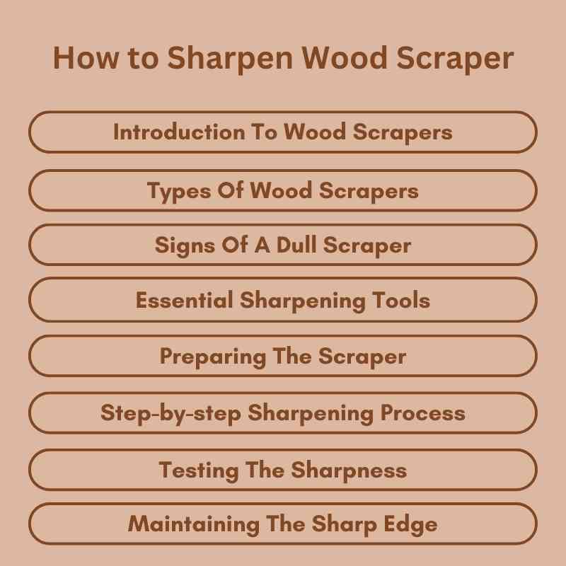 How to Sharpen Wood Scraper