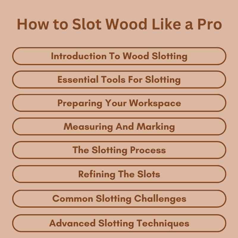 How to Slot Wood Like a Pro