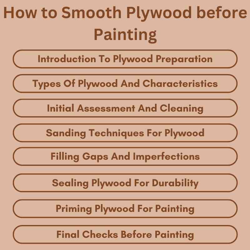 How to Smooth Plywood before Painting