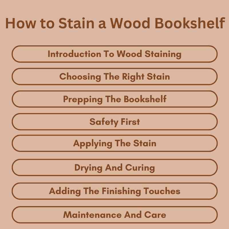 How to Stain a Wood Bookshelf