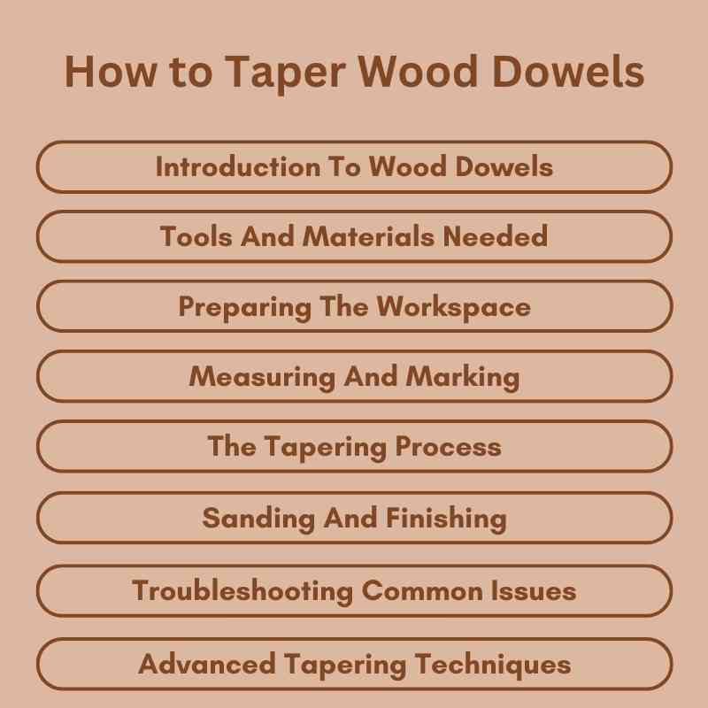 How to Taper Wood Dowels