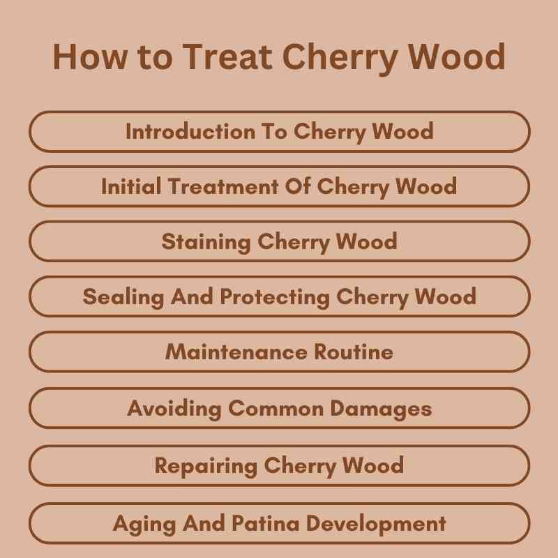 How to Treat Cherry Wood