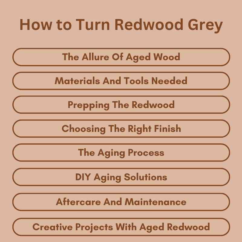 How to Turn Redwood Grey