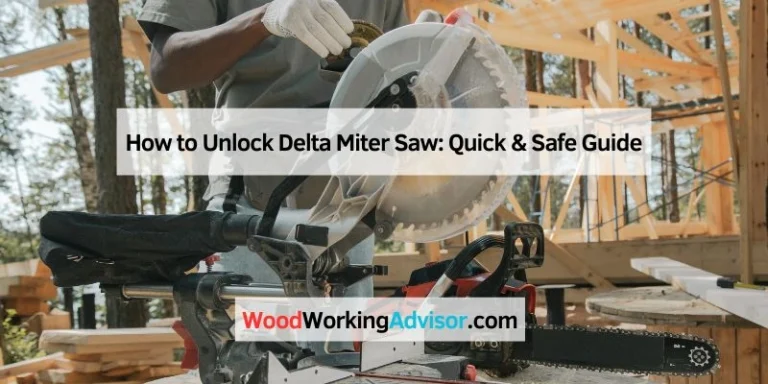 How to Unlock Delta Miter Saw