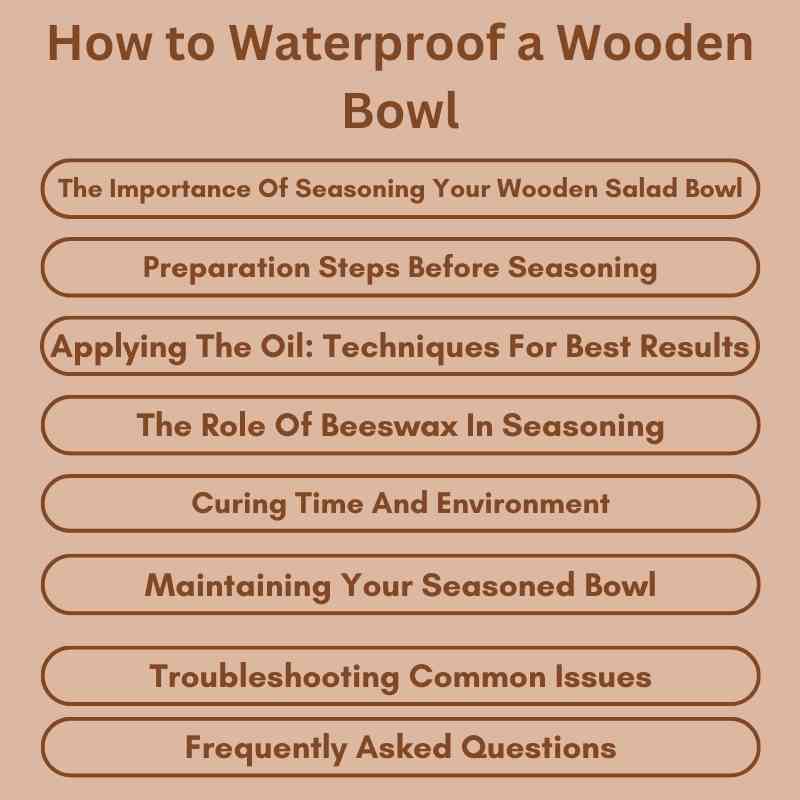 How to Waterproof a Wooden Bowl