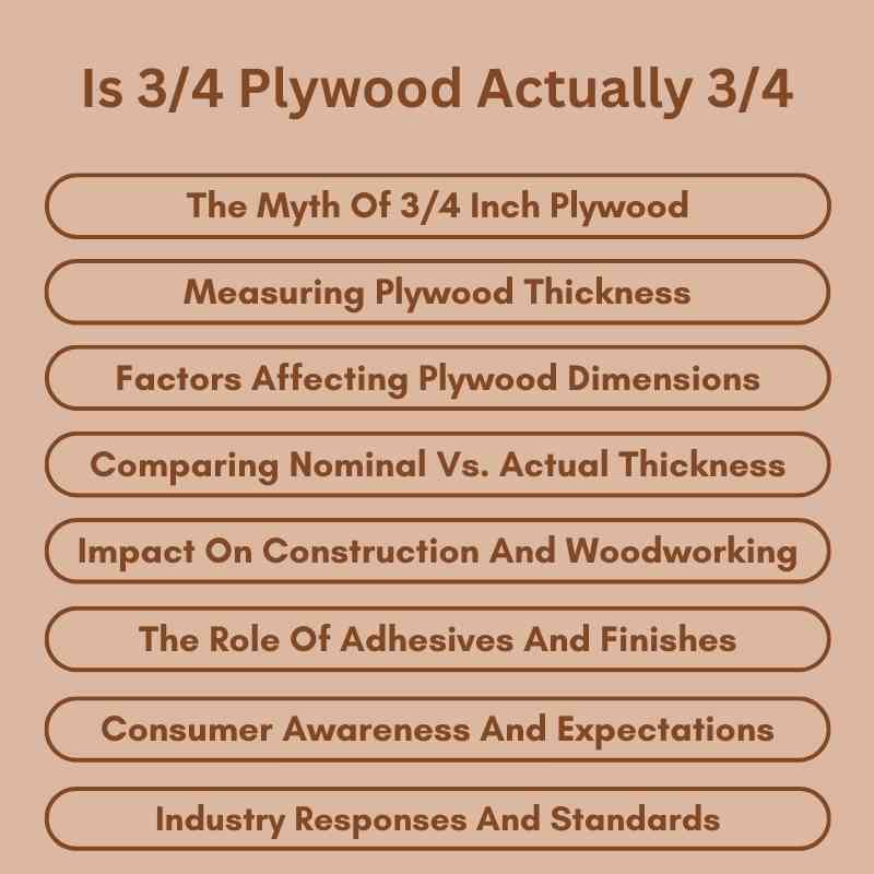 Is 34 Plywood Actually 34