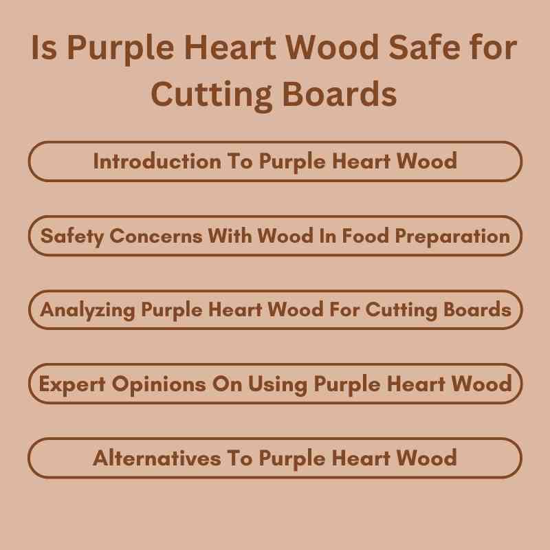 Is Purple Heart Wood Safe for Cutting Boards