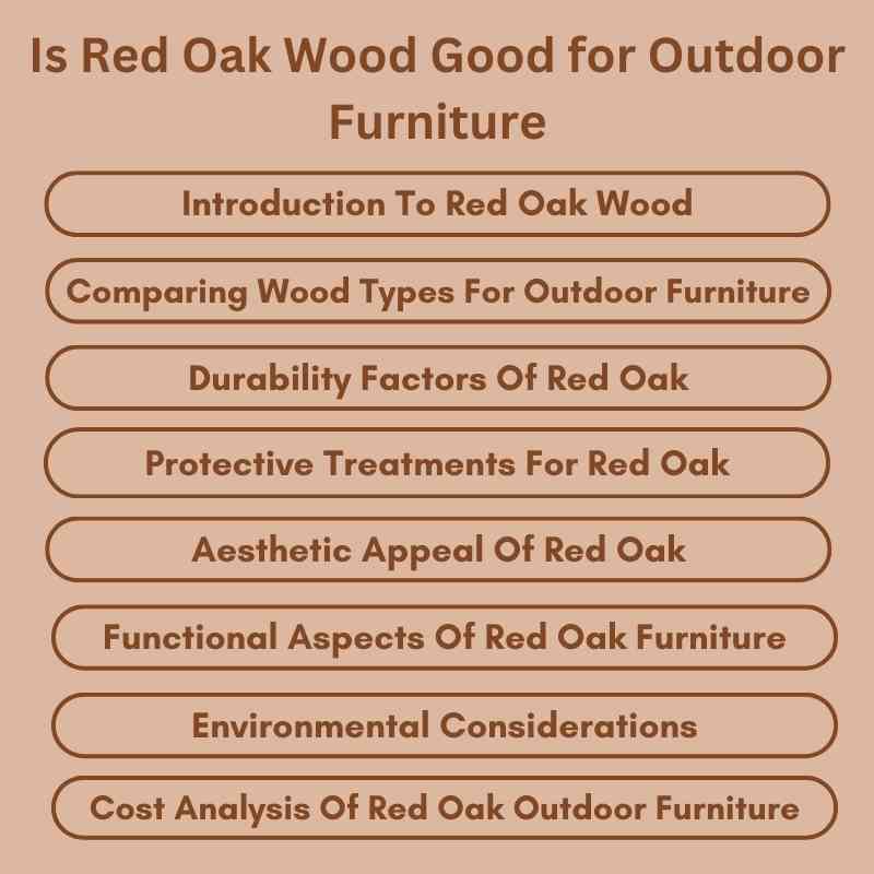 Is Red Oak Wood Good for Outdoor Furniture? Unveil Facts!