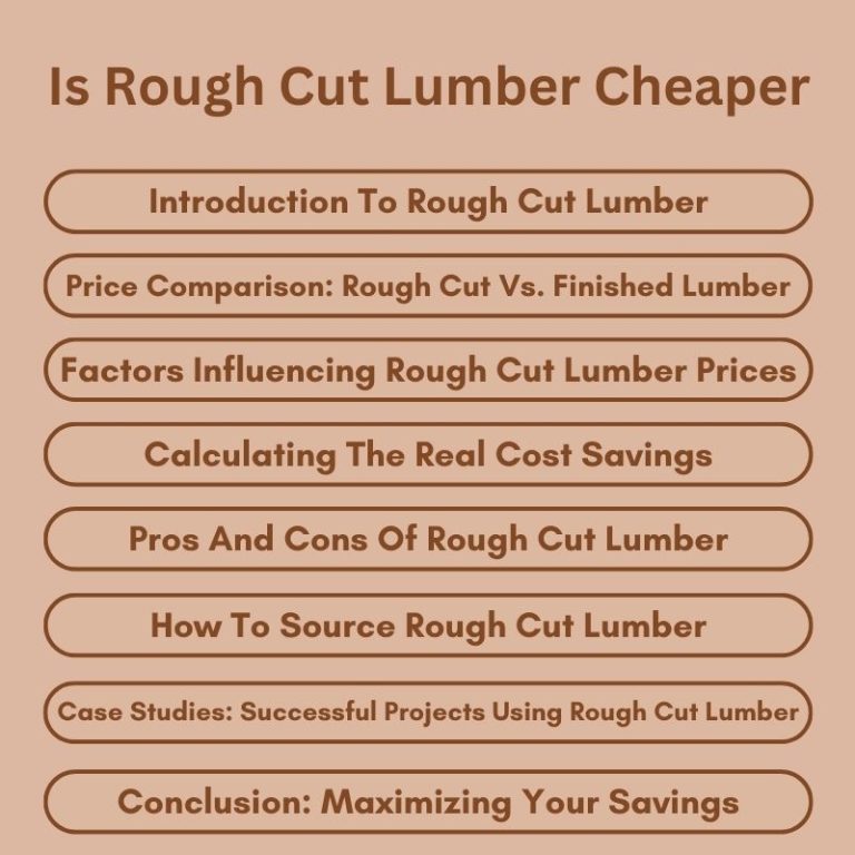 Is Rough Cut Lumber Cheaper? Uncover the Savings!