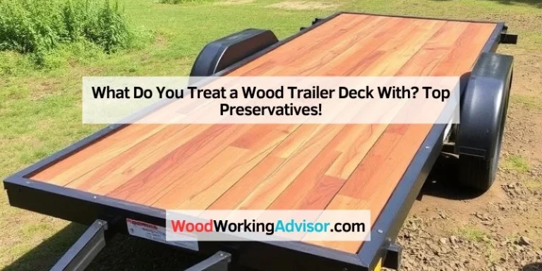 What Do You Treat a Wood Trailer Deck With