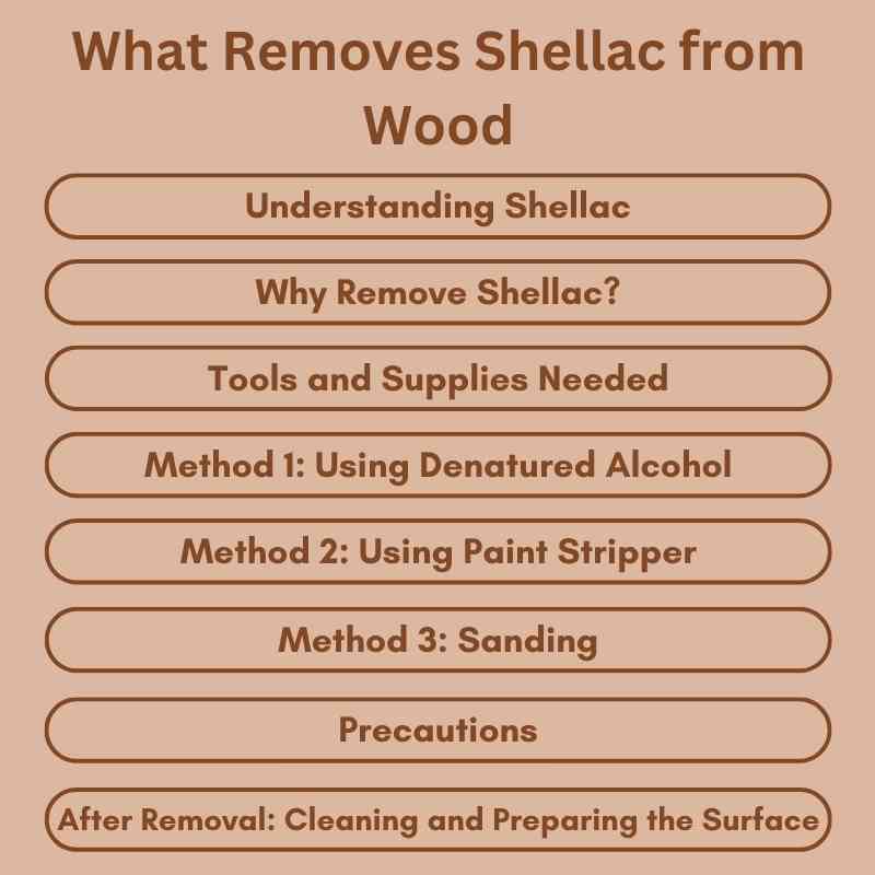 What Removes Shellac from Wood