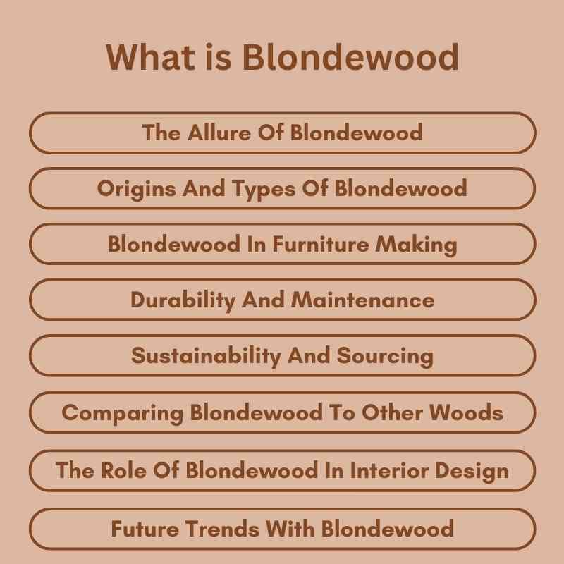 What is Blondewood