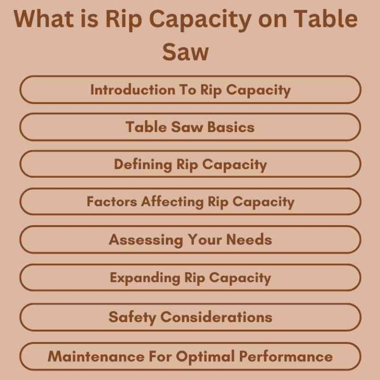 What Is Rip Capacity on a Table Saw and Why It Matters