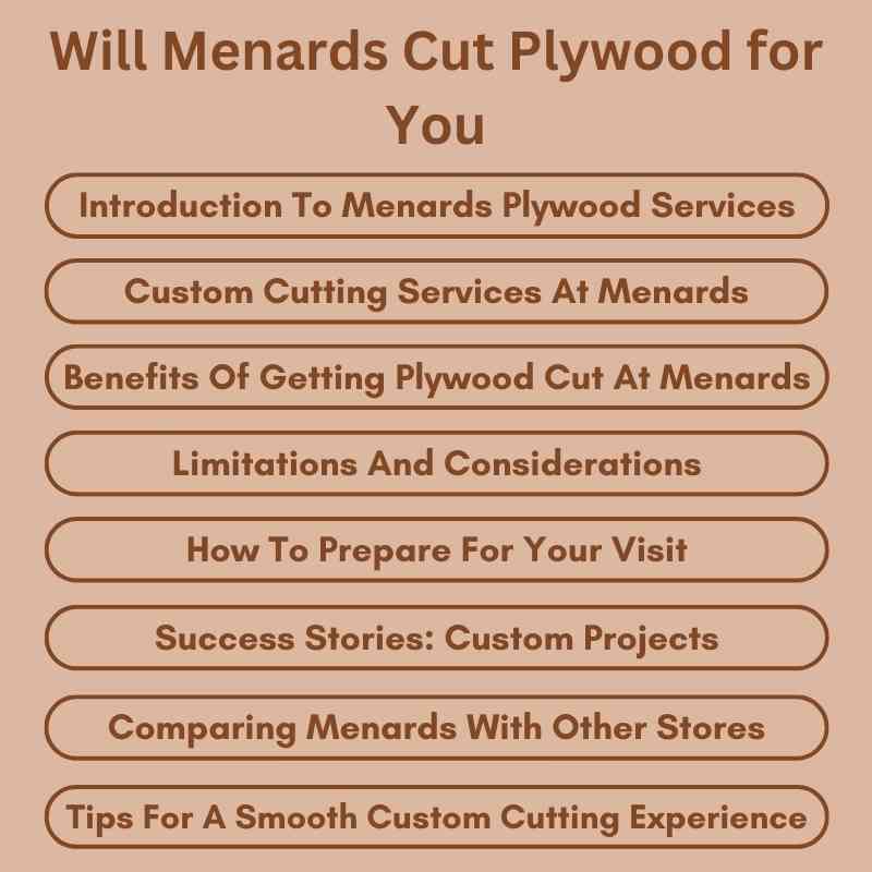 Will Menards Cut Plywood for You
