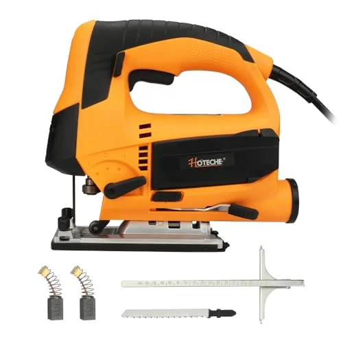 Hoteche 6.7 amp corded jig saw with laser guide and ruler