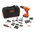 BLACK+DECKER 20V cordless drill driver kit with 100 piece bit set