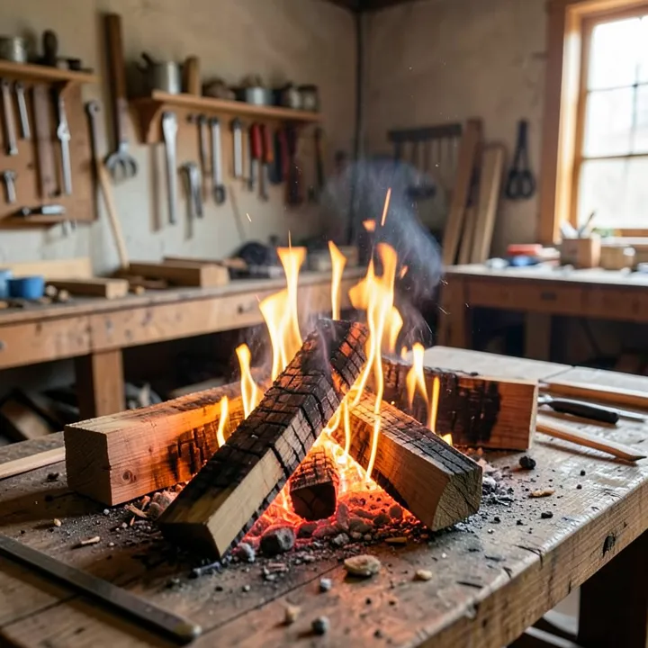 can wood withstand heat burning firewood embers temperature