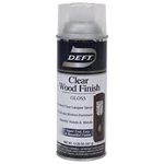 Deft Interior Clear Wood Finish Gloss Lacquer aerosol spray can