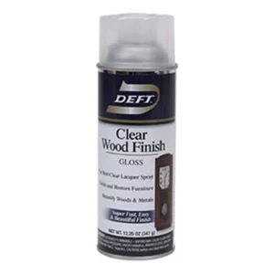 Deft Interior Clear Wood Finish Gloss Lacquer, 12.25-Ounce Aerosol Spray
