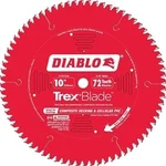 Diablo TrexBlade 10-inch 72-tooth circular saw blade for cutting Trex composite decking
