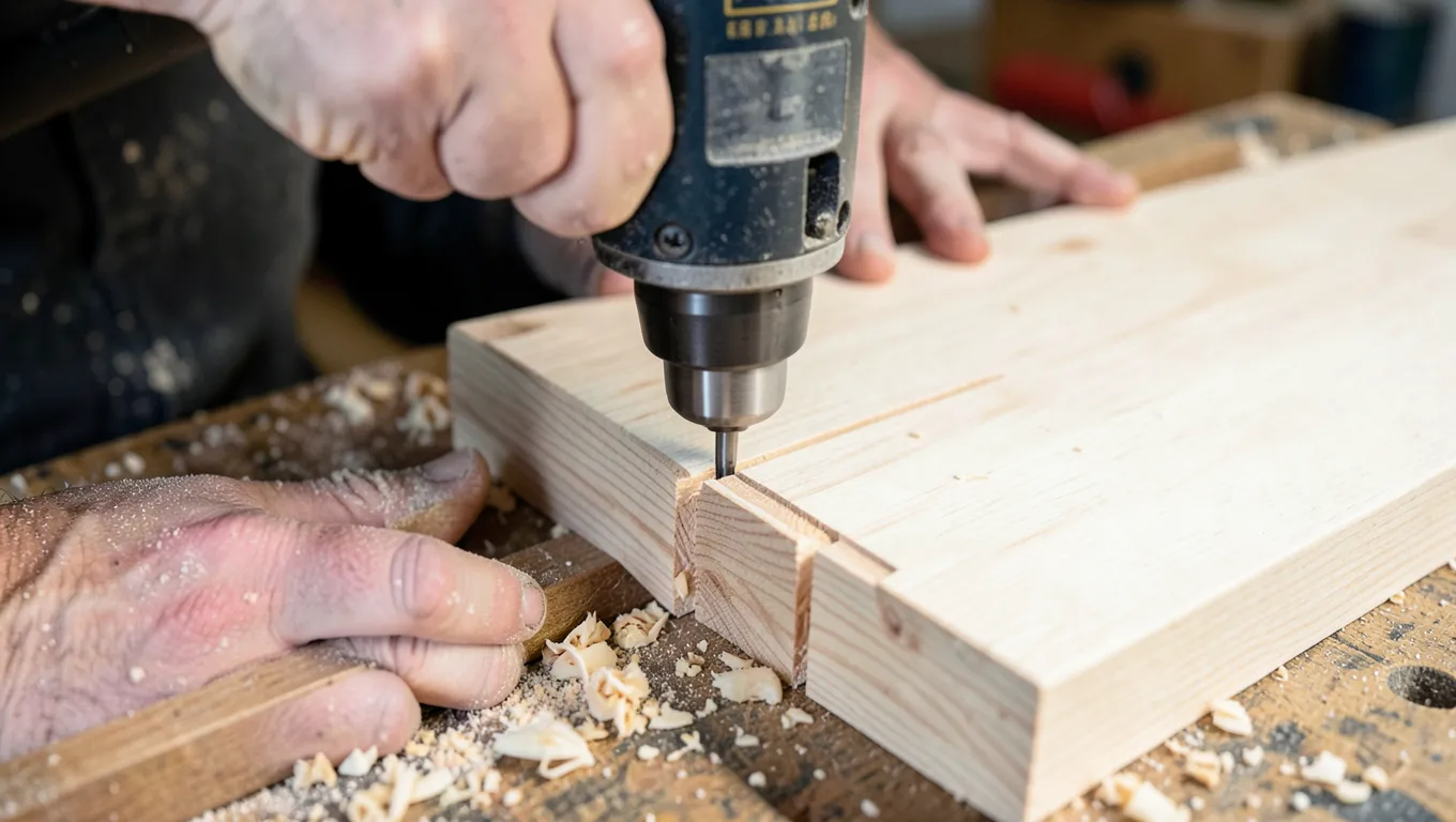 featured router cutting wood joint
