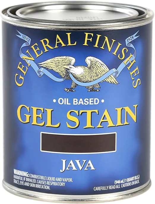 General Finishes Java Gel Stain, 1 quart can