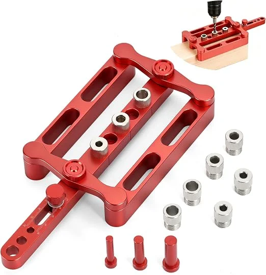 Gickbusus self-centering dowel jig kit with steel bushings