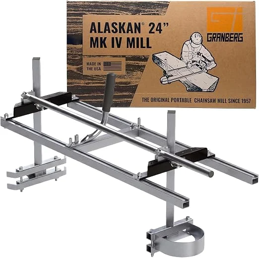 Granberg Alaskan MKIV chainsaw mill, 24-inch portable sawmill guide