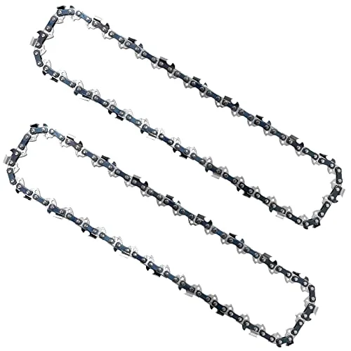 Opuladuo 2PC 10 Inch Chainsaw Chains, Replacement Chain for WORX WG309,10'' Chain for Sun Joe SWJ803E SWJ807E - 3/8'' .050'' 40 Drive Links